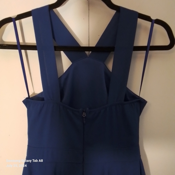 Lulu's Forevermore Blue Strappy Skater Dress size XS - Picture 7 of 14